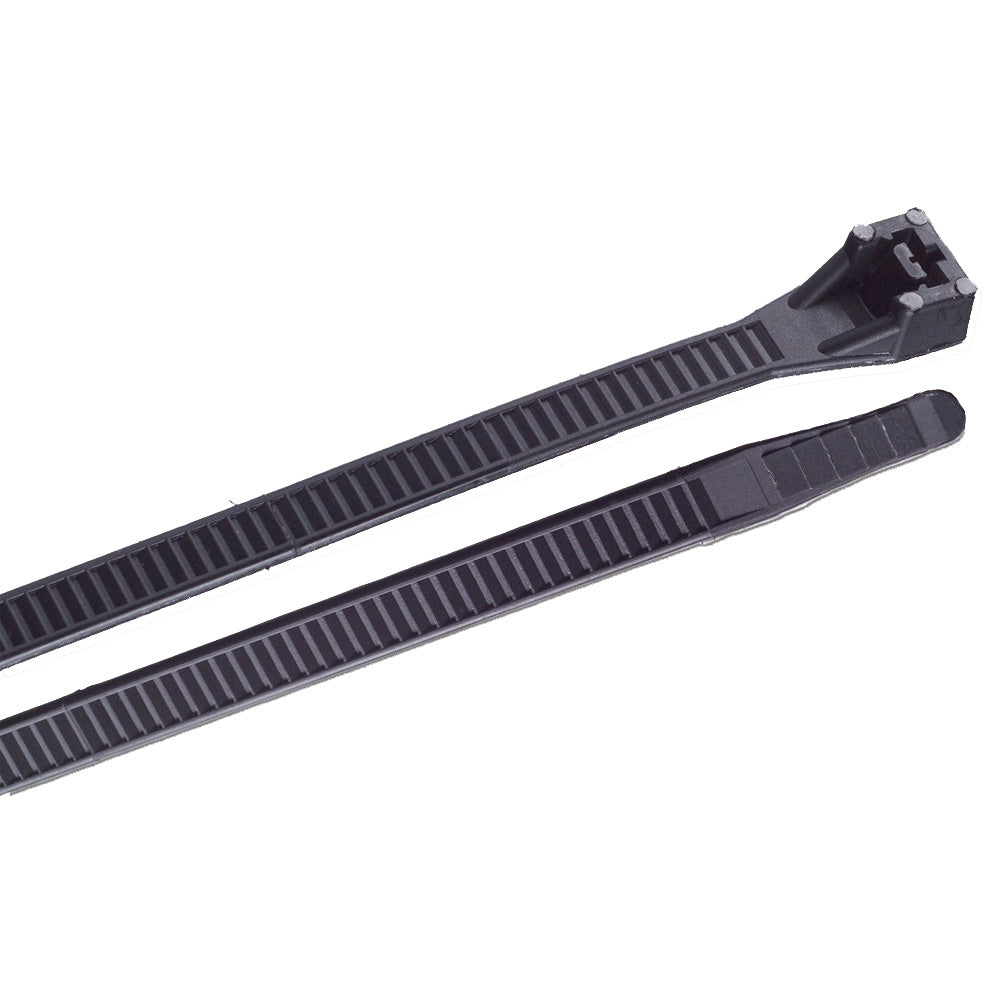 Ancor 8 UV Black Heavy Duty Cable Zip Ties  100 Pack 199207