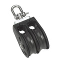 Barton Marine Size 3 45mm Plain Bearing Pulley Block Double wSwivel N03230