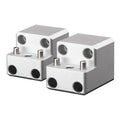 PTM Watersports Board Rack Mount  4 Bolt  Silver  Pair P131681400TEBCL