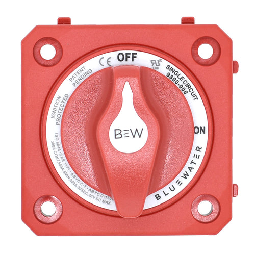 Bluewater OnOff Switch Battery Switch  Panel Mount  Red 980000610