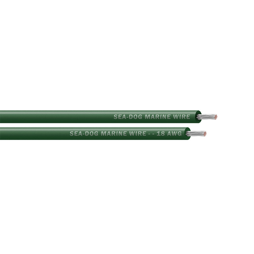 SeaDog 18 AWG Green Primary Wire  25 8018040