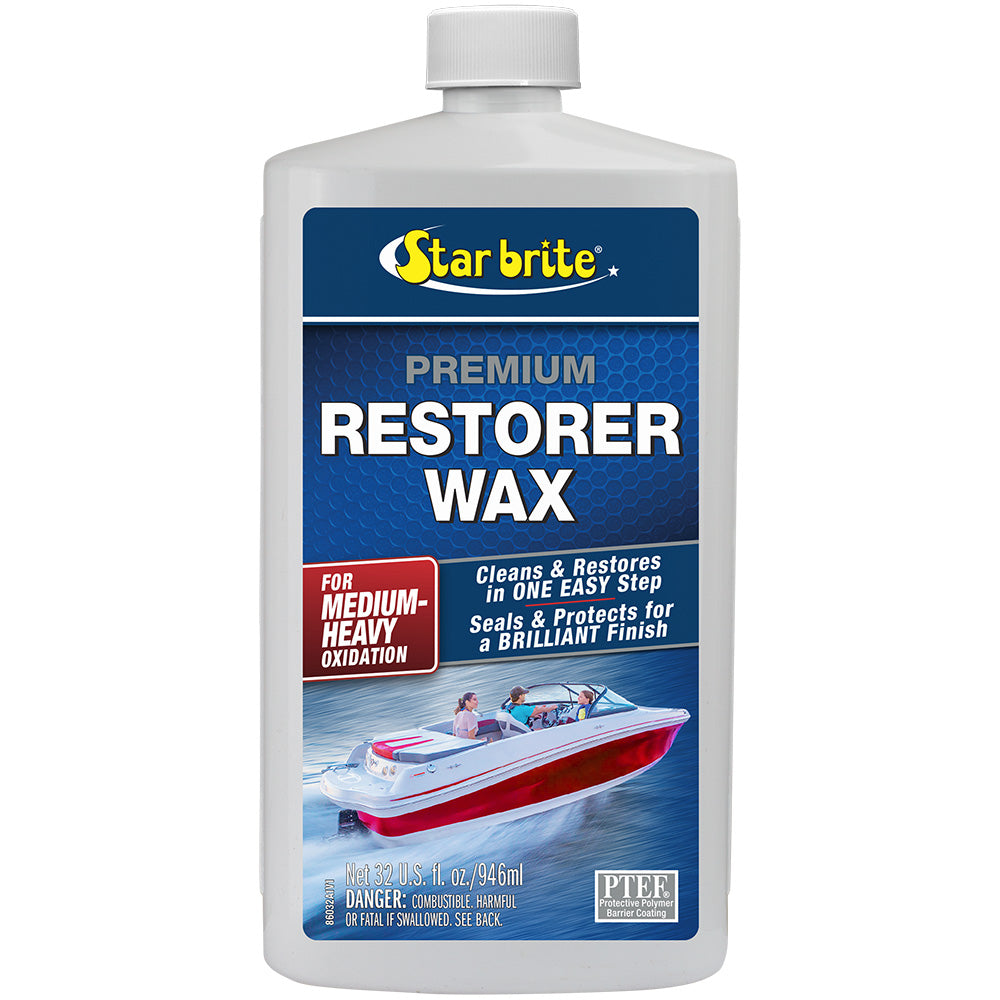 Star Brite Premium Restorer Wax fMedium to Heavy Oxidation  32 oz 86032
