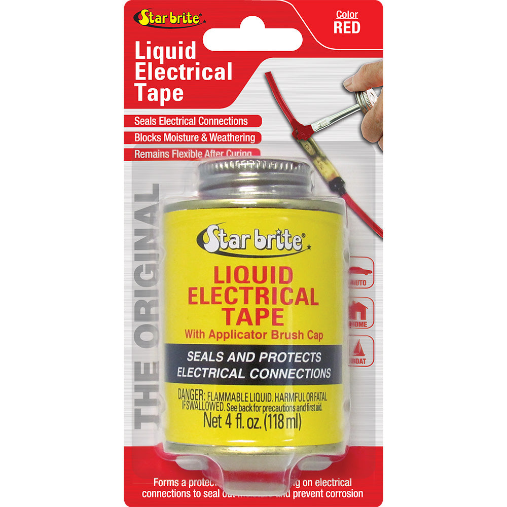 Star brite Liquid Electrical Tape  Red  4 oz 84105