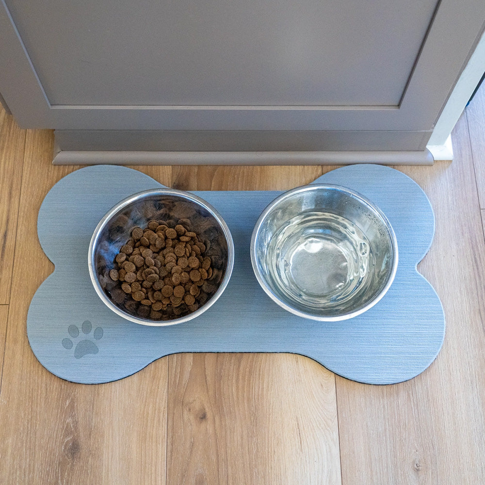 SeaDek Dog Bowl Mat  Storm GreyBlack  Medium  125 x 24 6271490837