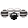 Aquatic AV GS2 Gauge Stereo  2 Pairs of EC651 65 White Speakers CK305
