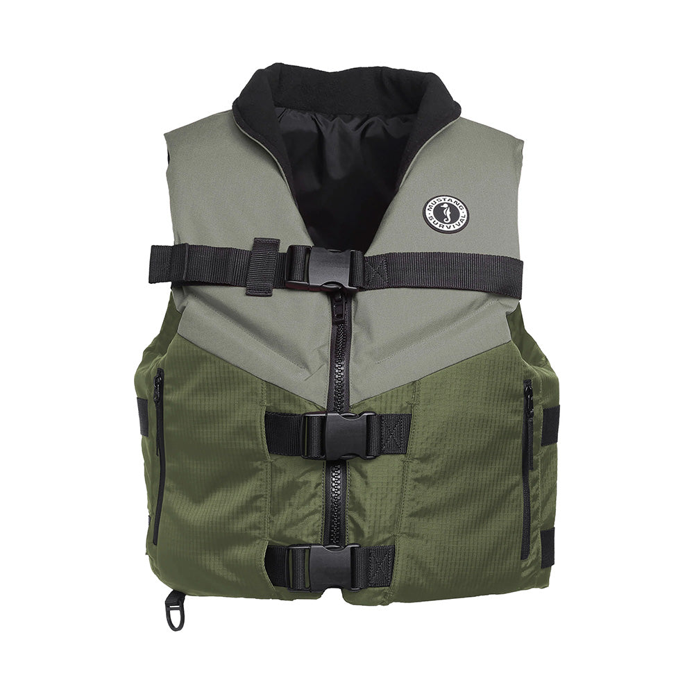 Mustang Accel Foam Vest  GreenGrey  Medium MV4627833M