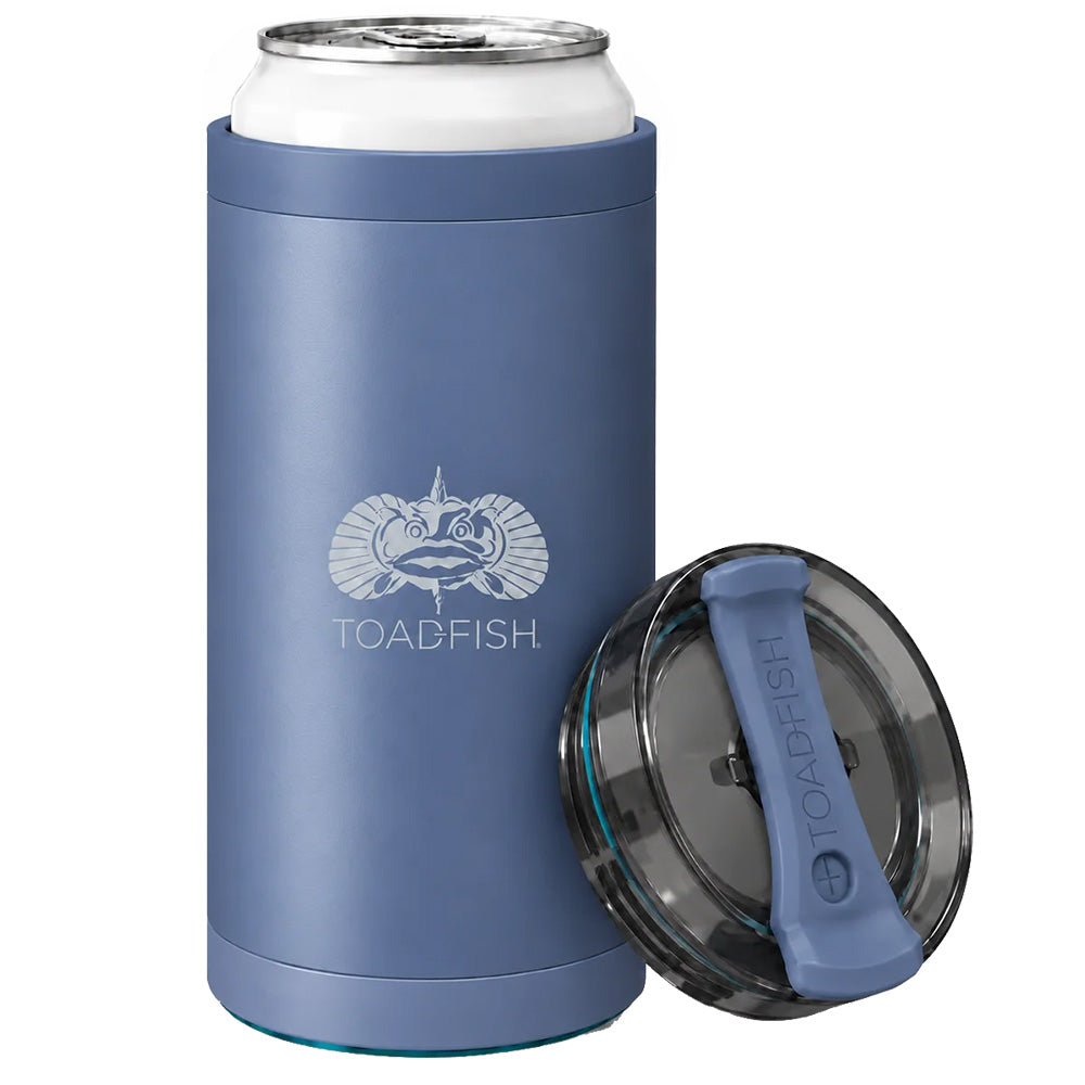 Toadfish SmartGrip 4in1 Can Cooler  12oz  Blue 1415