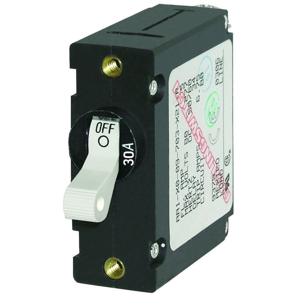 Blue Sea 7222 ACDC Single Pole Magnetic World Circuit Breaker  30AMP 7222