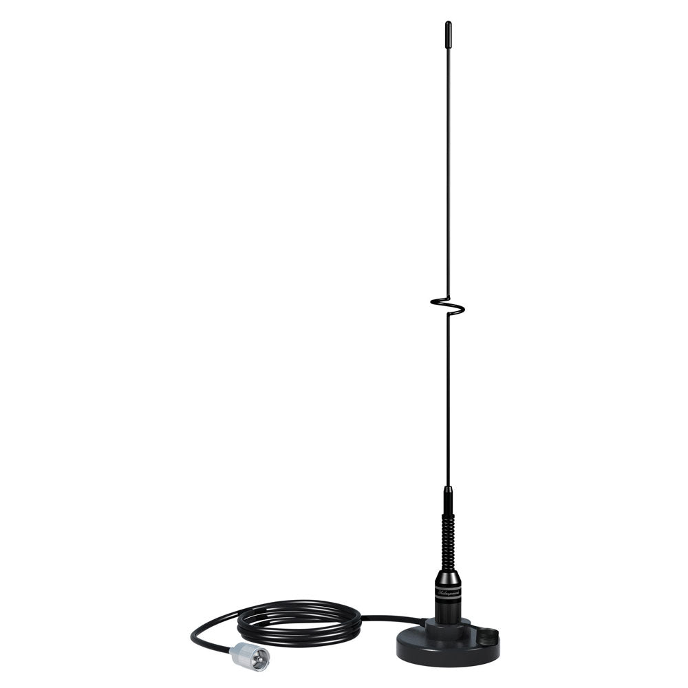 Shakespeare VHF 19 5218 Black SS Whip Antenna  Magnetic Mount 5218