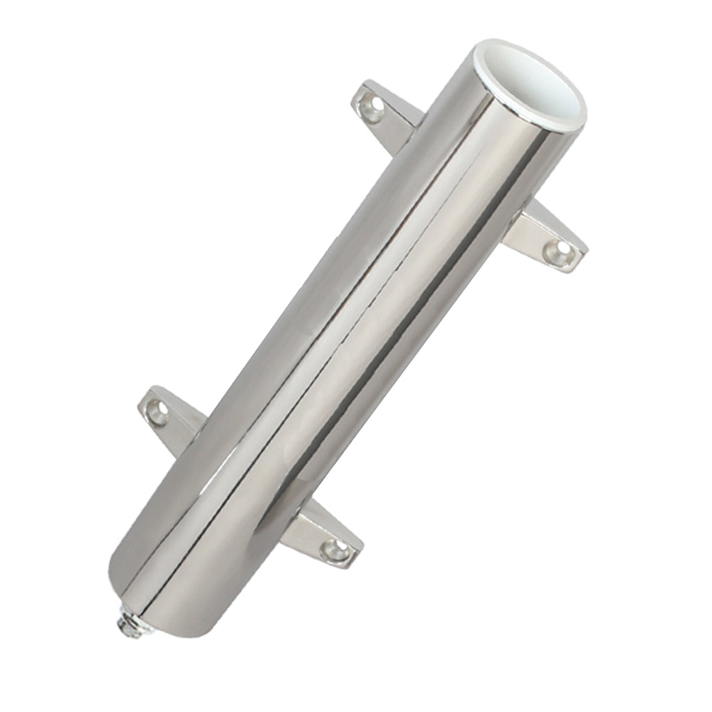 Lees Stainless Steel Heavy Duty Bulkhead Mount w Swivel Base  Extra Long 225 OD X 145 Tube RH570XL