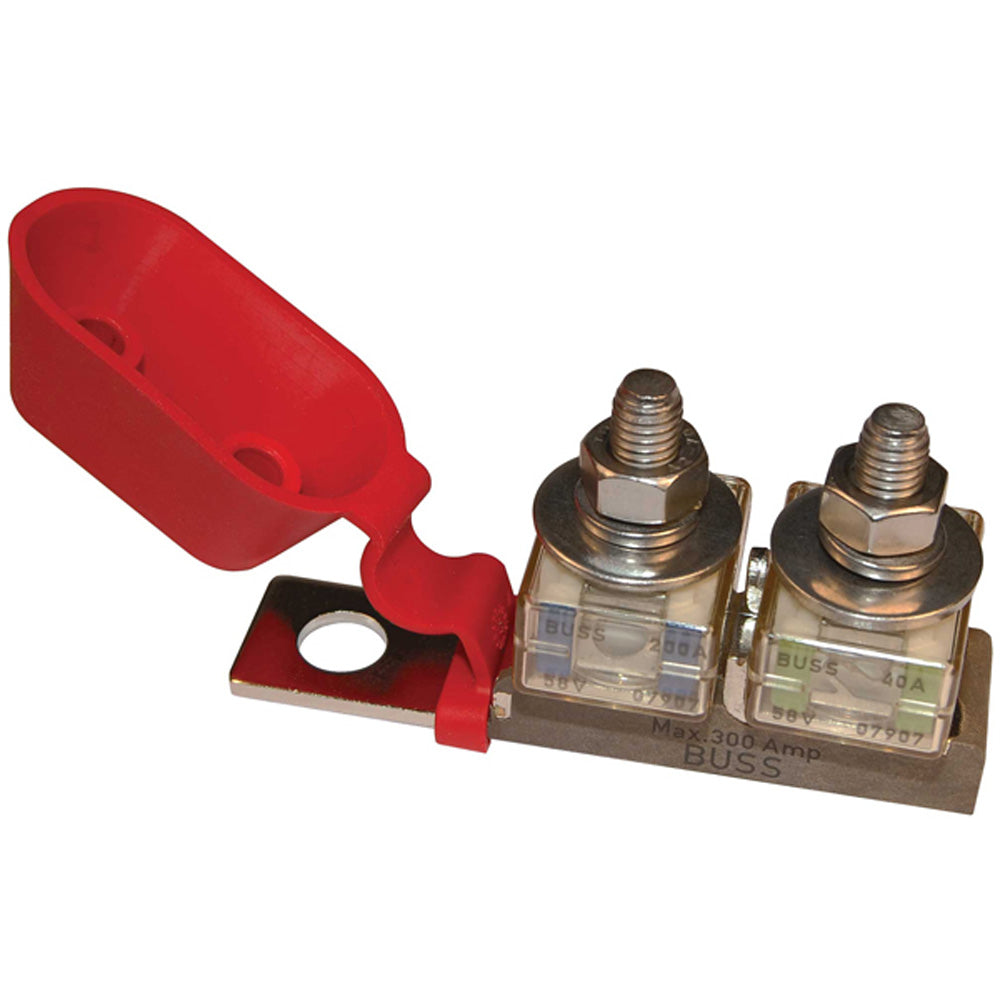 Blue Sea 2151 Terminal Fuse Block  38 Mounting Hole  2 Terminal Studs 2151