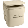 Dometic 965 MSD Portable Toilet wMounting Brackets  5 Gallon  Parchment 311196502