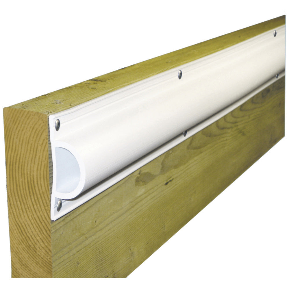 Dock Edge Standard D PVC Profile 16ft Roll  White DE1190F