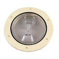 Beckson 4 Clear Center ScrewOut Deck Plate  Beige DP40NC