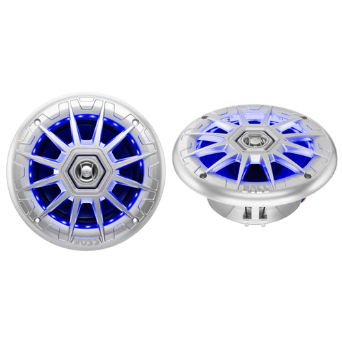 Boss Audio 65 MRGB65S Speakers wRGB Lighting  Silver  200W MRGB65S