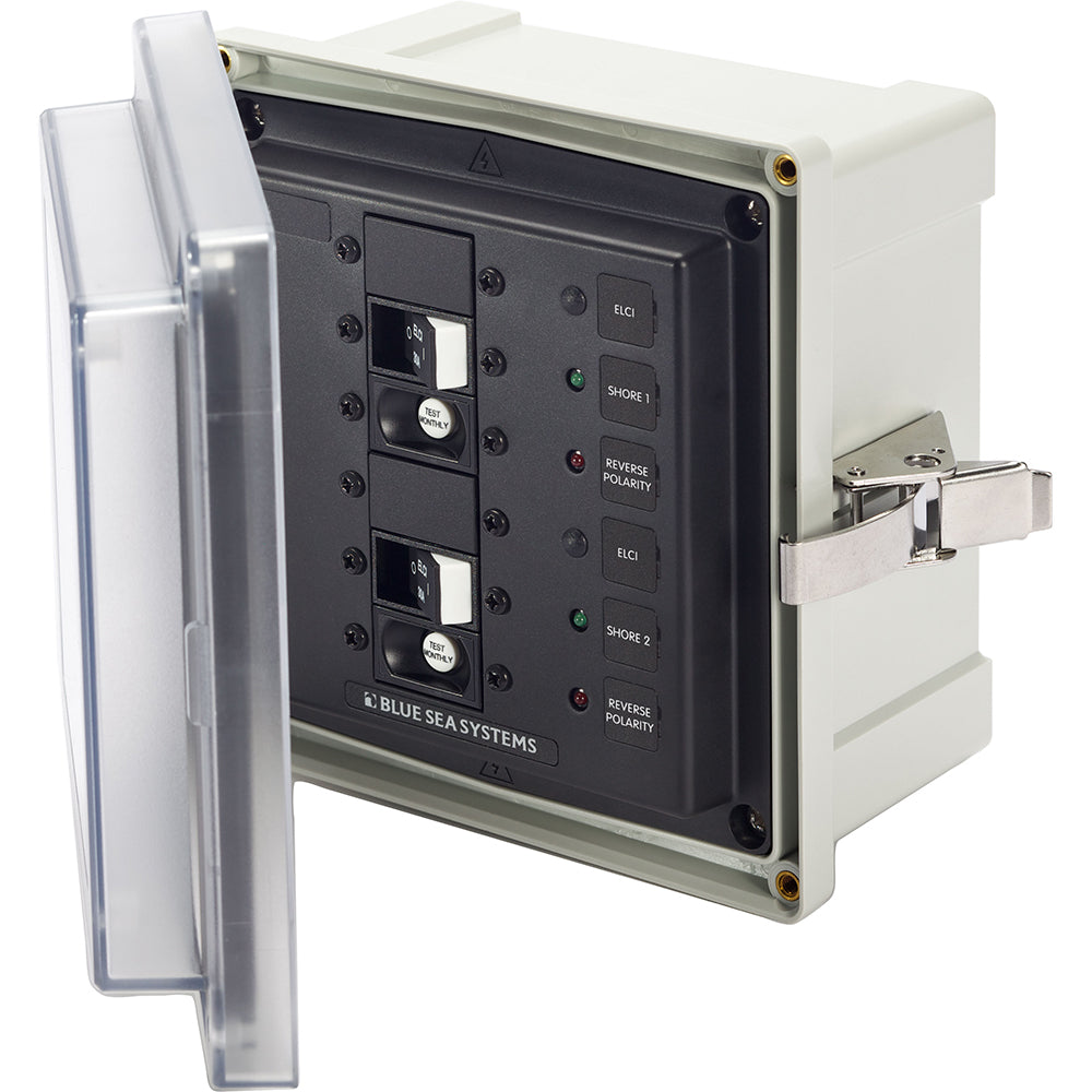 Blue Sea 3117  SMS Panel Enclosure w2 ELCI 30A  120V AC 3117