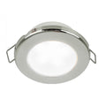 Hella Marine EuroLED 75 3 Round Spring Mount Down Light  White LED  Stainless Steel Rim  12V 958110521