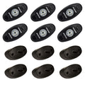 RIGID Industries ASeries Rock Light Kit  6 Blue Lights  Black 400283