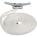 SeaDog Double Braided Nylon Dock Line  34 x 25  White 302119025WH1
