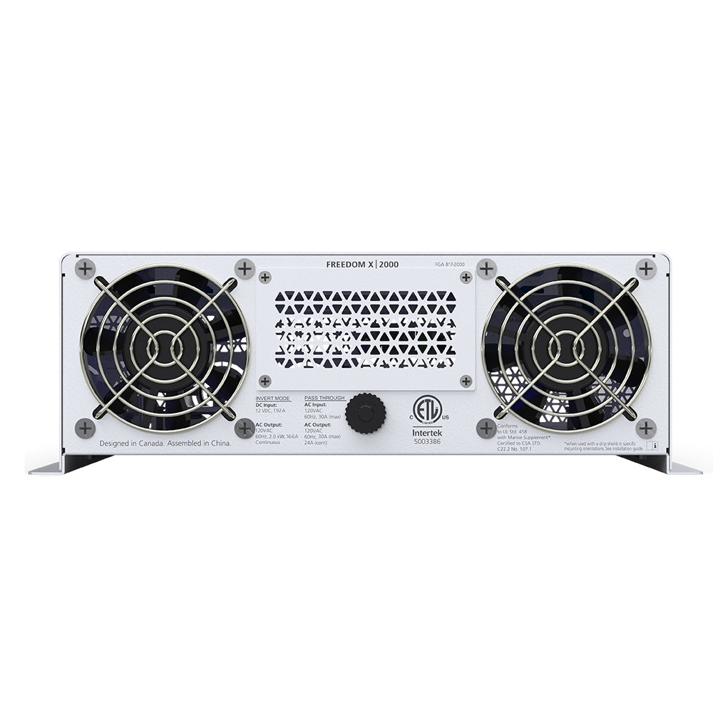 Xantrex Freedom X 2000 True Sine Wave Power Inverter  24VDC  120VAC  2000W 817200021
