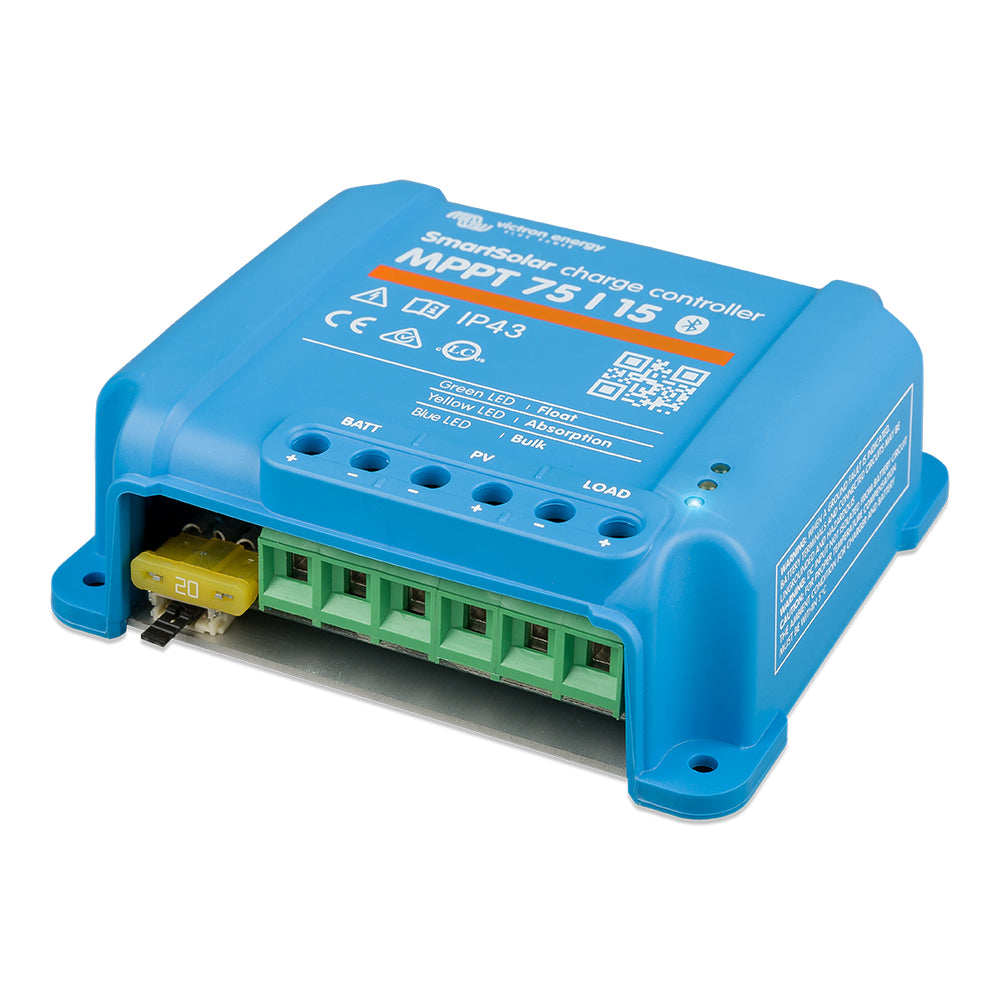 Victron SmartSolar MPPT Solar Charge Controller  75V  15Amp  UL Approved SCC075015060R