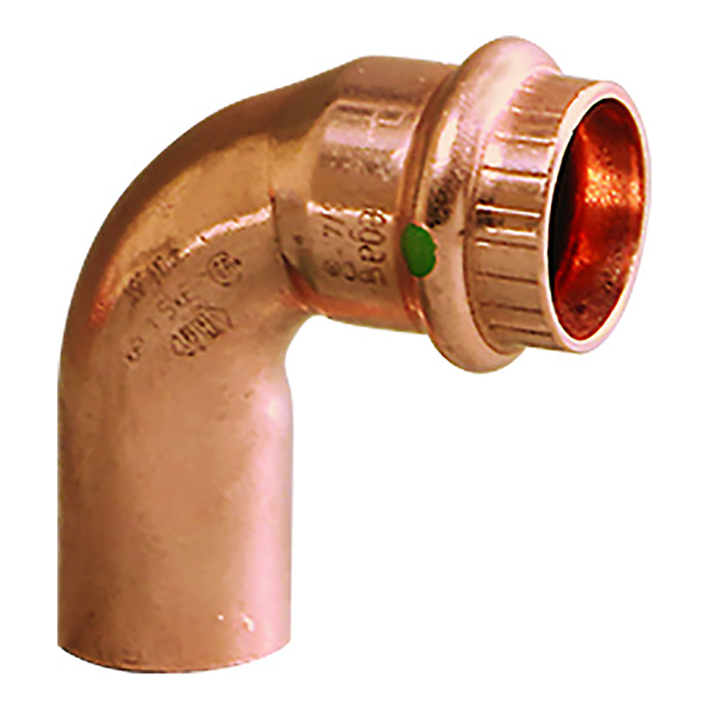 Viega ProPress 34  90 Copper Elbow  StreetPress Connection  Smart Connect Technology 77052