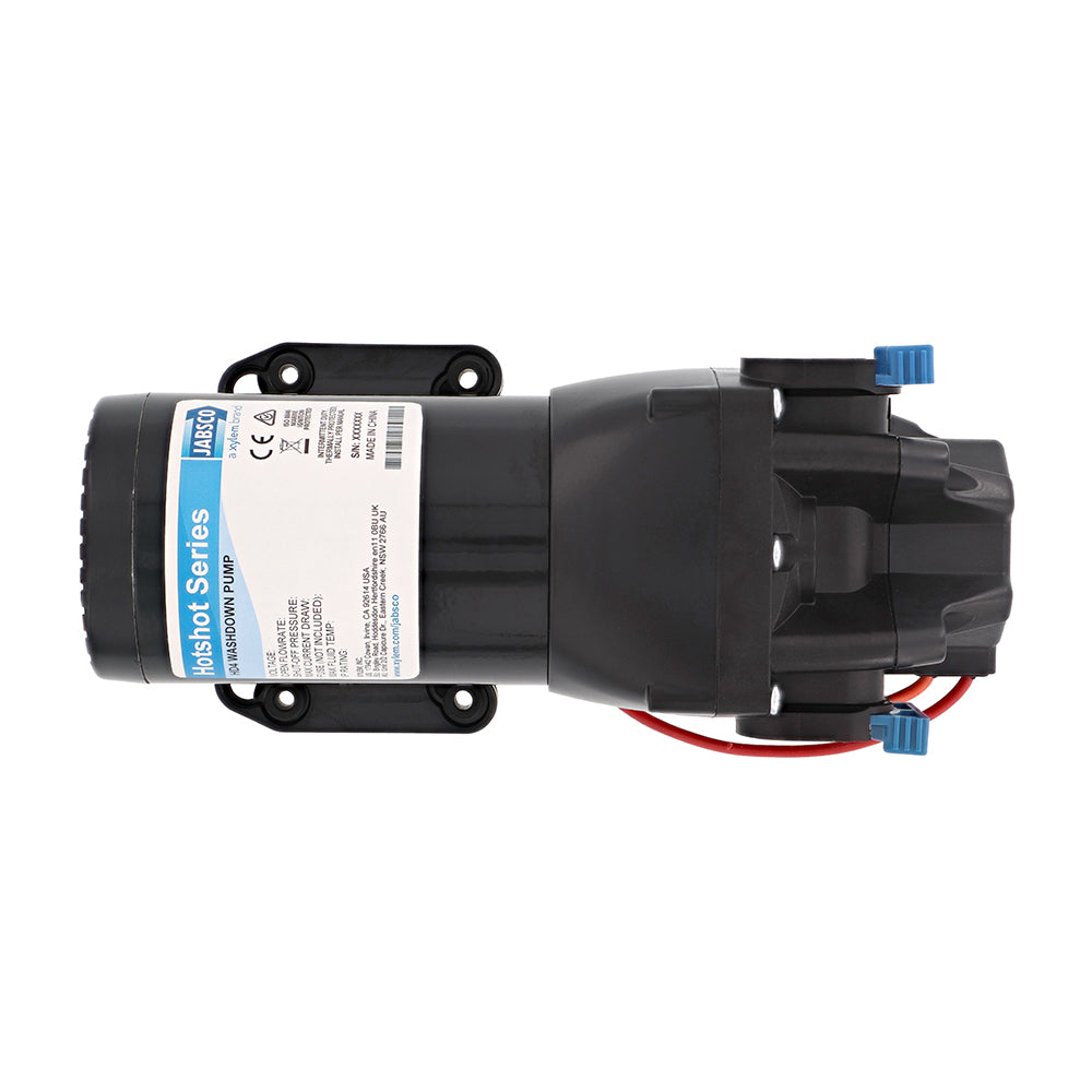 Jabsco HotShot HD4 Heavy Duty Washdown Pump w25 HoseCoil  12V  4 GPM  60 PSI Q401J118N4A
