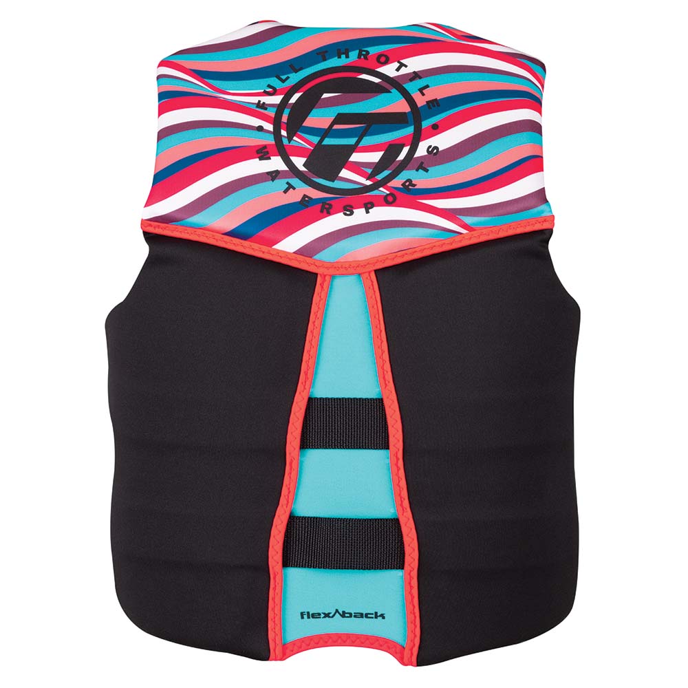 Full Throttle Womens RapidDry FlexBack Life Jacket  Womens S  PinkBlack 14250010582022