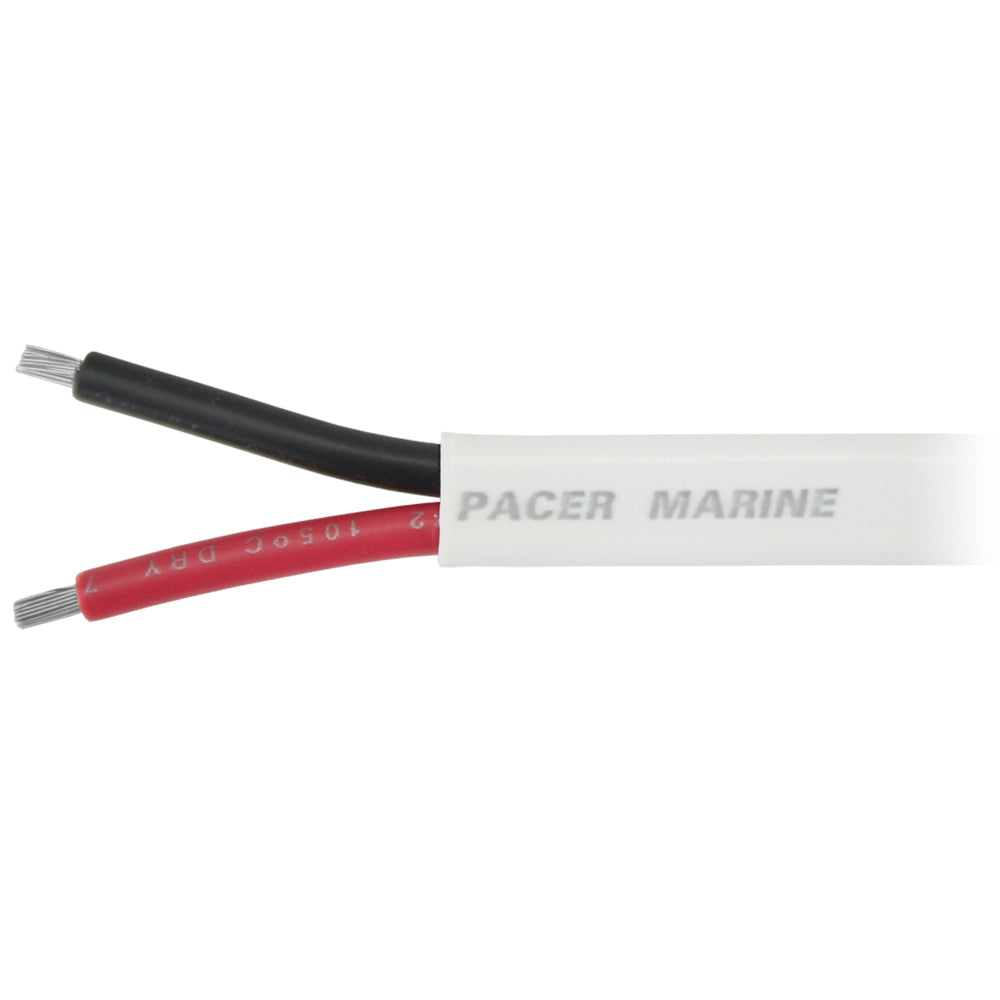 Pacer 182 AWG Duplex Cable  Flat Cable  RedBlack  250 W182DC250