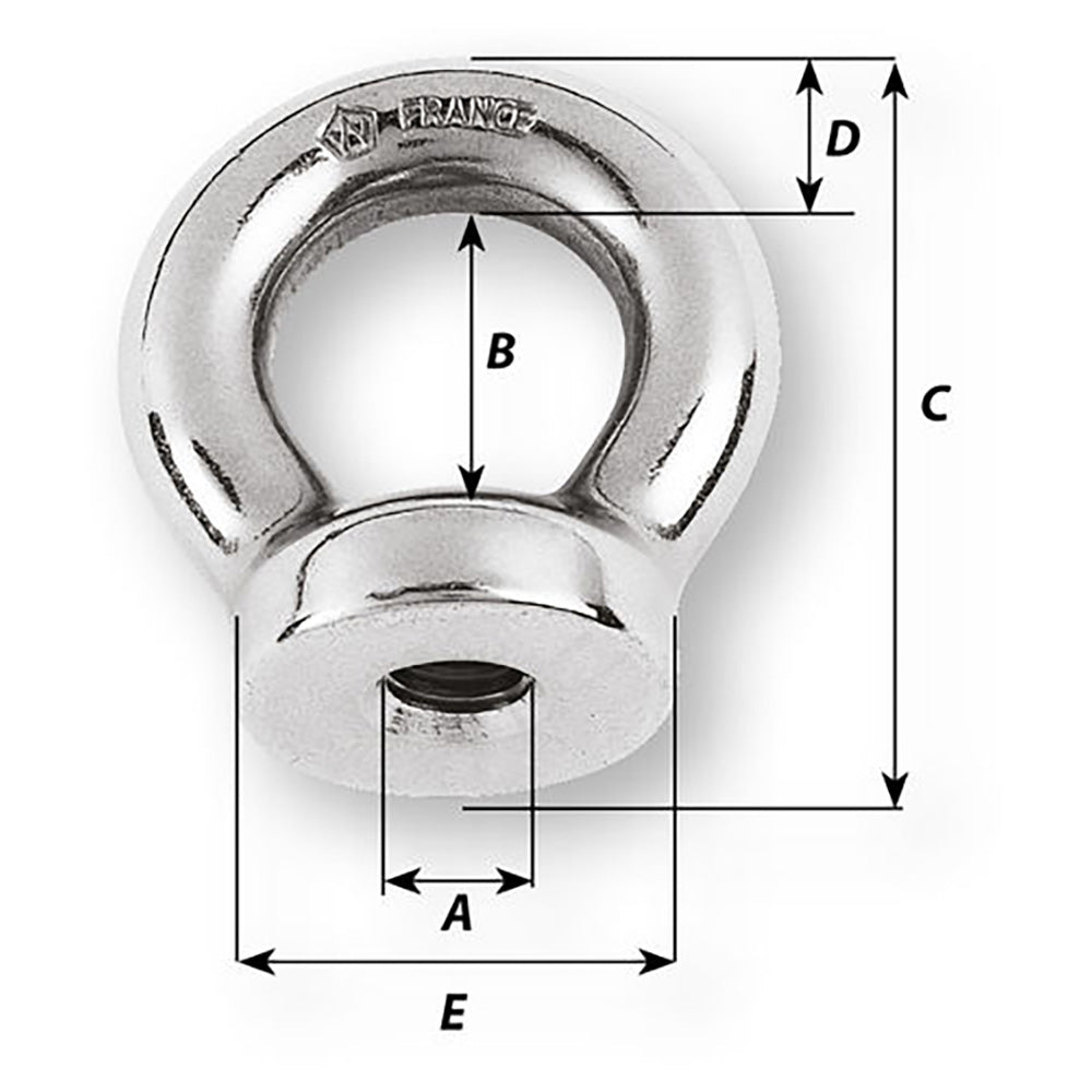 Wichard 8mm Eye Nut  2132 Diameter 6344W
